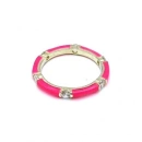 Neon Pembe Mineli Ara Taşlı G Yüzük