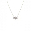 Nötr Taşlı Göz Kolye