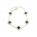 Onyx 5li Yonca Taşlı S Bileklik