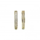 Oval Baget Halka Küpe