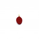 Oval Mercan Kolye Ucu