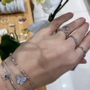 Oval Top Top Zincir Bileklik