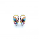 Pastel Dalgalar Mineli Küpe