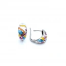 Pastel Dalgalar Mineli Küpe