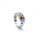 Pastel Dalgalar Mineli Yüzük