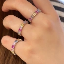 Pastel Rainbow 4mm Tamtur Yüzük