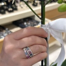 Pastel Rainbow 4mm Tamtur Yüzük