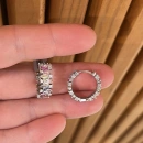 Pastel Rainbow Çarpık Baget Küpe