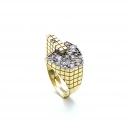 Pave Baget Mozaik Yüzük