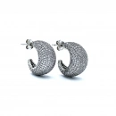 Pave Kavisli Damla Küpe