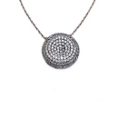 Pave Taş Circle Kolye