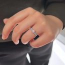 Pembe Damla Taşlı Mineli Yüzük