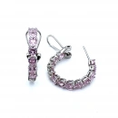 Pembe Kalp Tamtur Halka Küpe