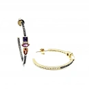 Pembe Markiz Halka Küpe