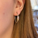 Pembe Markiz Halka Küpe