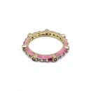 Pembe Mineli Ara Taşlı Yüzük