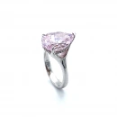 Pembe Safir Damla Tektaş Yüzük