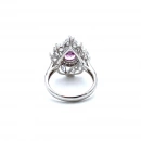 Pembe Safir Flame Yüzük