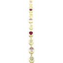 Pink Shades Damla Taşlı Zincir Bileklik