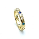 Rainbow Ara Taşlı Yüzük