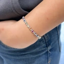 Rainbow Baget Damla Suyolu Bileklik