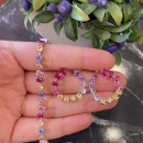 Rainbow Damla Di Geo Suyolu Bileklik