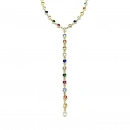 Rainbow Kalp Y Kolye