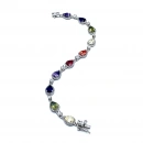 Rainbow Kenarlı Damla Suyolu Bileklik