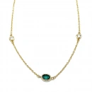 Rainbow Oval Tify Zincir Kolye