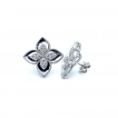 RC Taşlı Badem Yonca Küpe