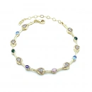 Renkli Taşlı Geo Çubuklu Suyolu Bileklik