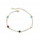 Renkli Mine Yonca Bileklik