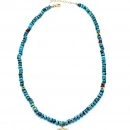 Rondöle Firuze The Eye Plaka Kolye