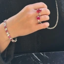 Ruby Geo Suyolu Bileklik