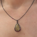 Rutilli Kuvars Yakut Ham Elmas Kolye Ucu