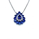 Safir Duo Damla Kolye