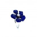 Safir Invisible Çiçek Yüzük