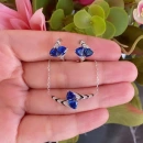 Safir Tri Zebra Kolye