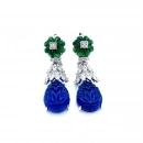 Safir Tulip Markiz Tasarım Küpe