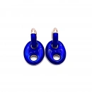 Saks Mineli Düğme Küpe