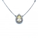 Sarı Damla Küpe Kolye Set