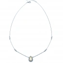 Sarı Damla Küpe Kolye Set