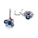 Sedef Çiçek Kelebek Tasarım Küpe