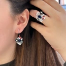 Sedef Çiçek Kelebek Tasarım Yüzük