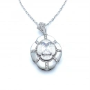 Sedef Ice Cut Madalyon Kolye