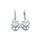 Sedef Ice Cut Madalyon Küpe