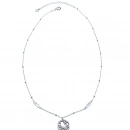 Sedef Madalyon Çiçek Kolye