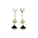 Sedefli 3 Yelpaze Küpe