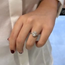 Sertifikalı Mozanit Duchess Yüzük