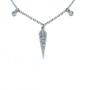 Sivri Uçlu Taşlı Kolye